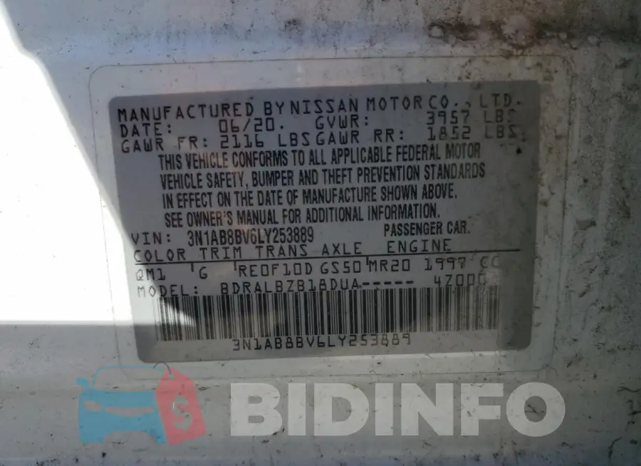 3N1AB8BV6LY253889 Photo# 12