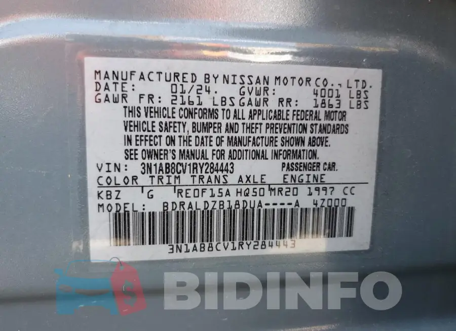 3N1AB8CV1RY284443 Photo# 13
