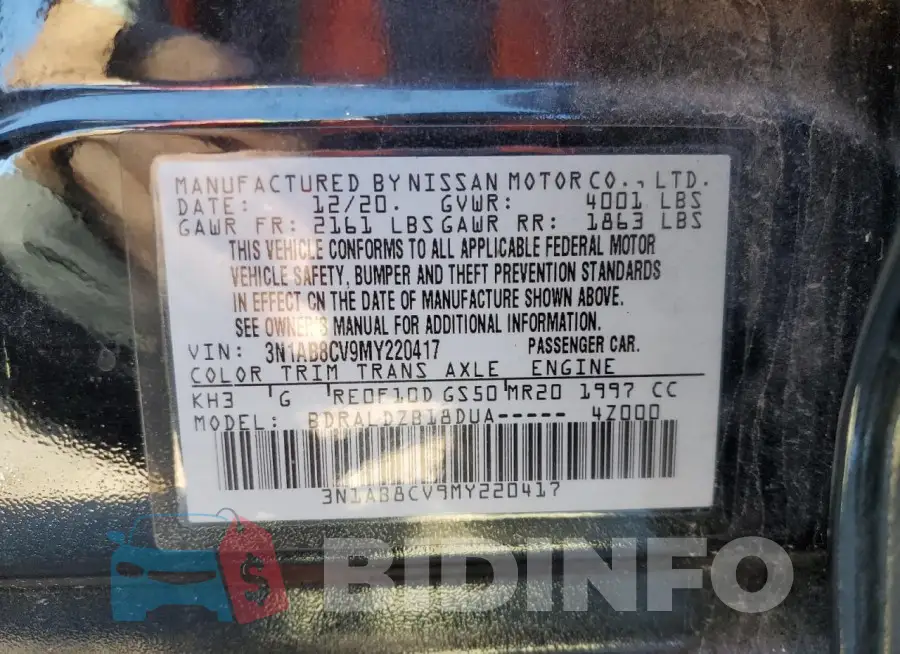 3N1AB8CV9MY220417 Photo# 12