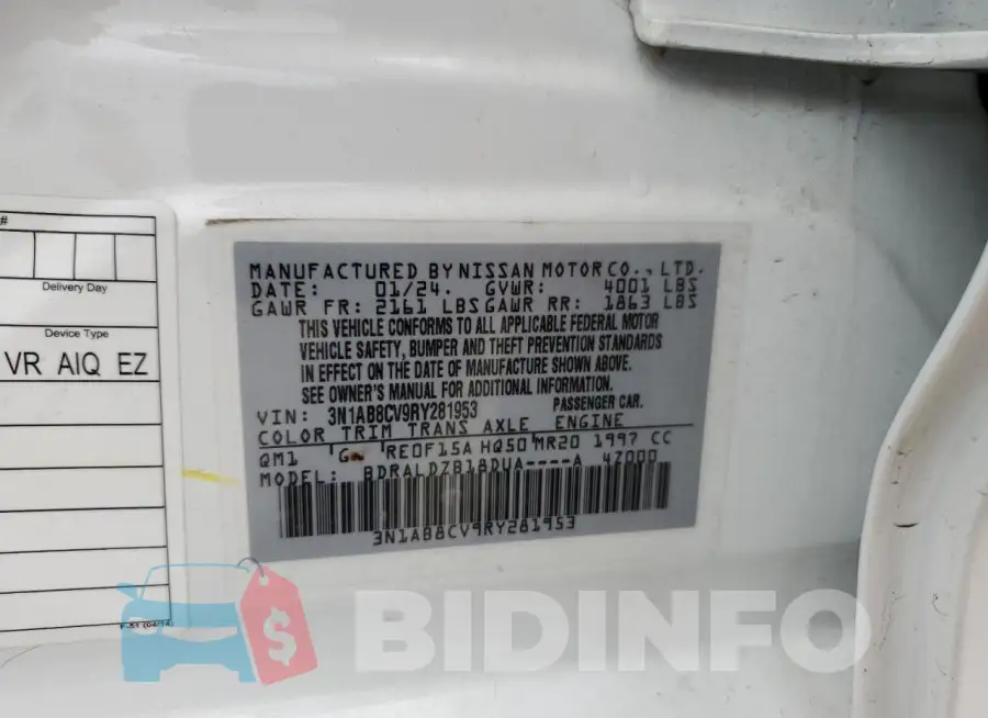 3N1AB8CV9RY281953 Photo# 13
