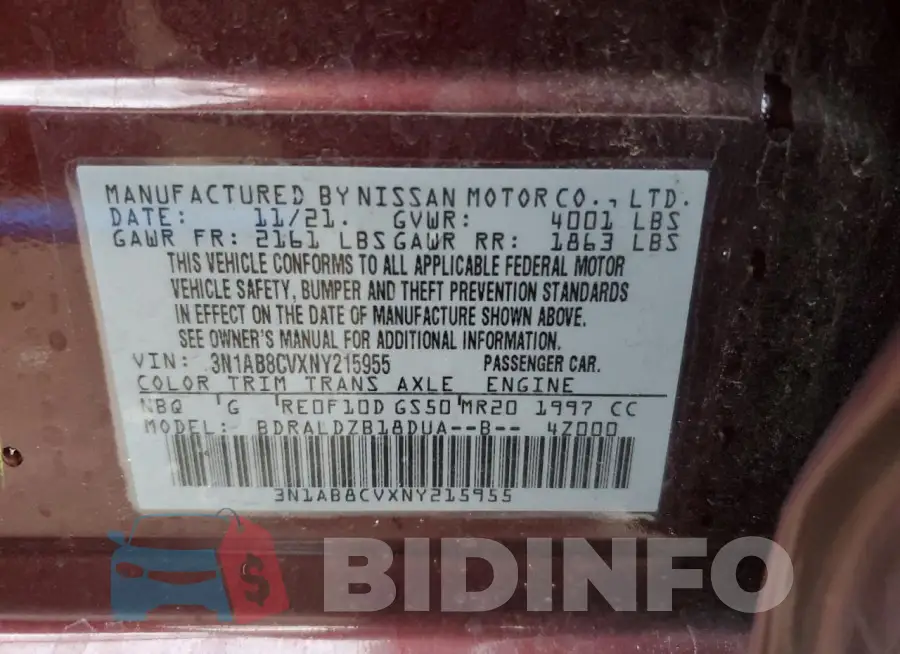 3N1AB8CVXNY215955 Photo# 12