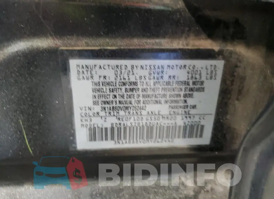 3N1AB8DV0MY262442 Photo# 12