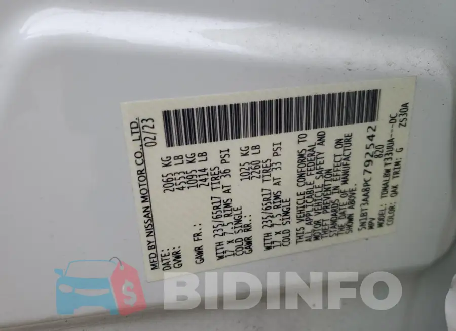 5N1BT3AA8PC792542 Photo# 14