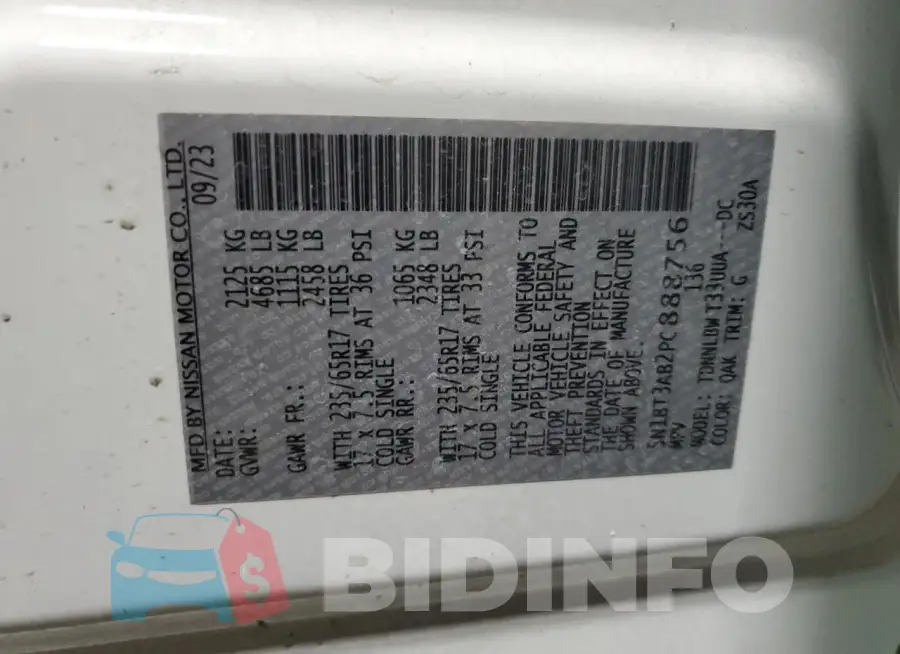 5N1BT3AB2PC888756 Photo# 14