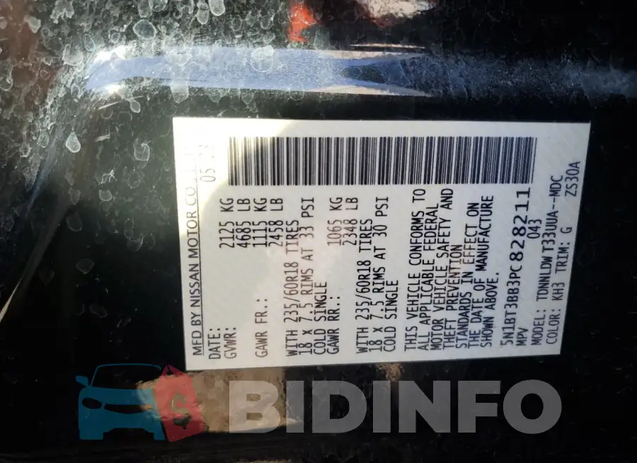 5N1BT3BB3PC828211 Photo# 13