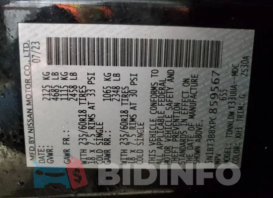 5N1BT3BBXPC859567 Photo# 13