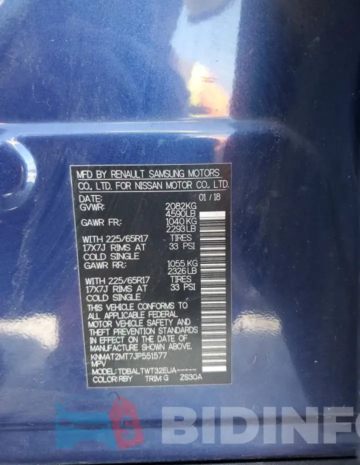 KNMAT2MT7JP551577 Photo# 13