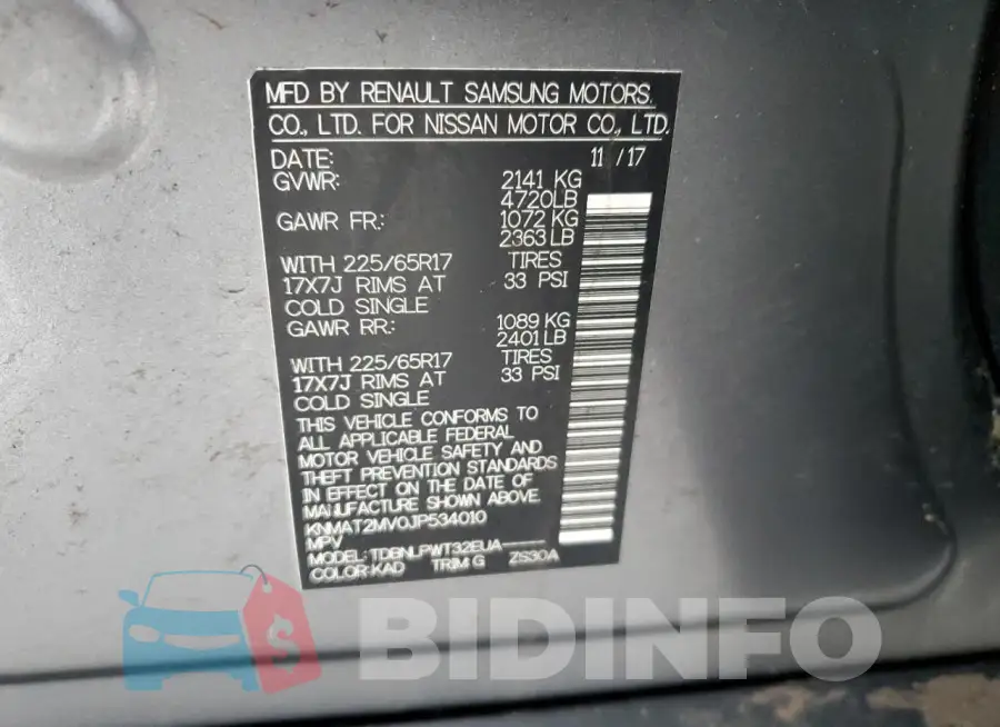 KNMAT2MV0JP534010 Photo# 14