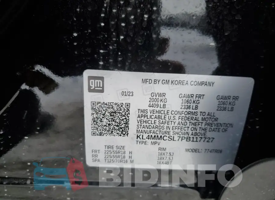KL4MMCSL7PB117727 Photo# 13