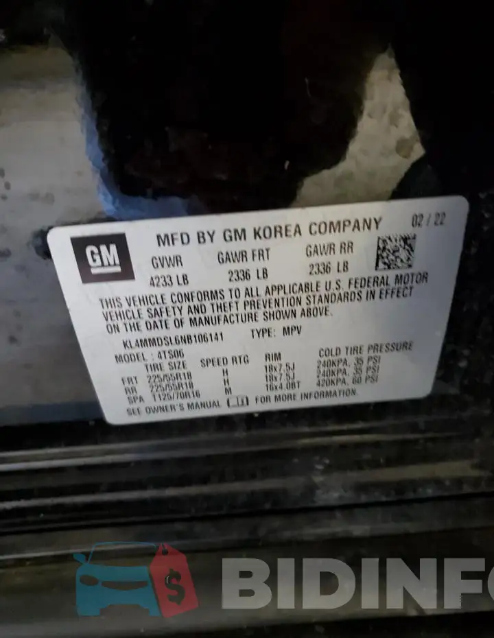 KL4MMDSL6NB106141 Photo# 13