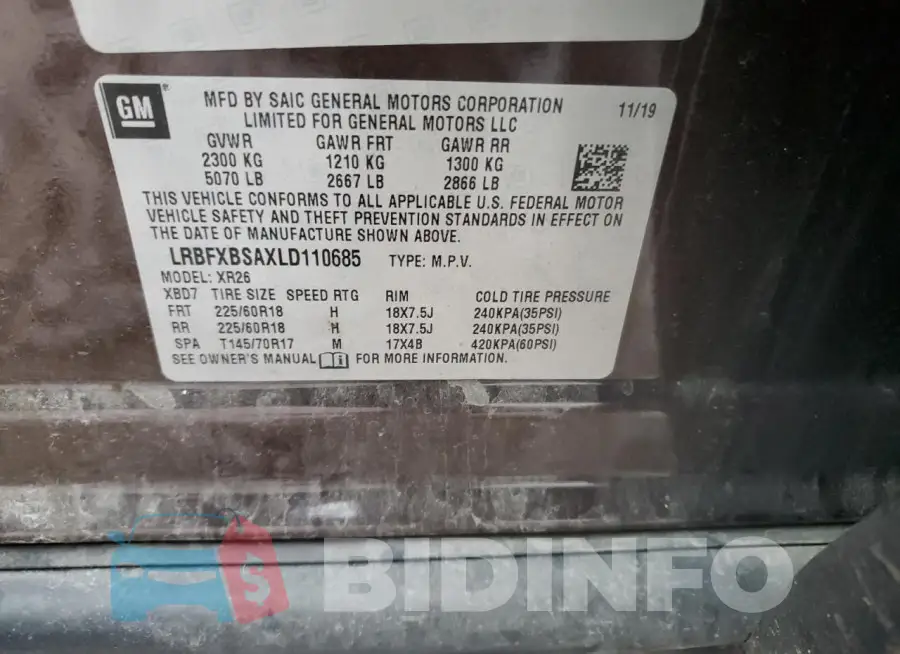 LRBFXBSAXLD110685 Photo# 13