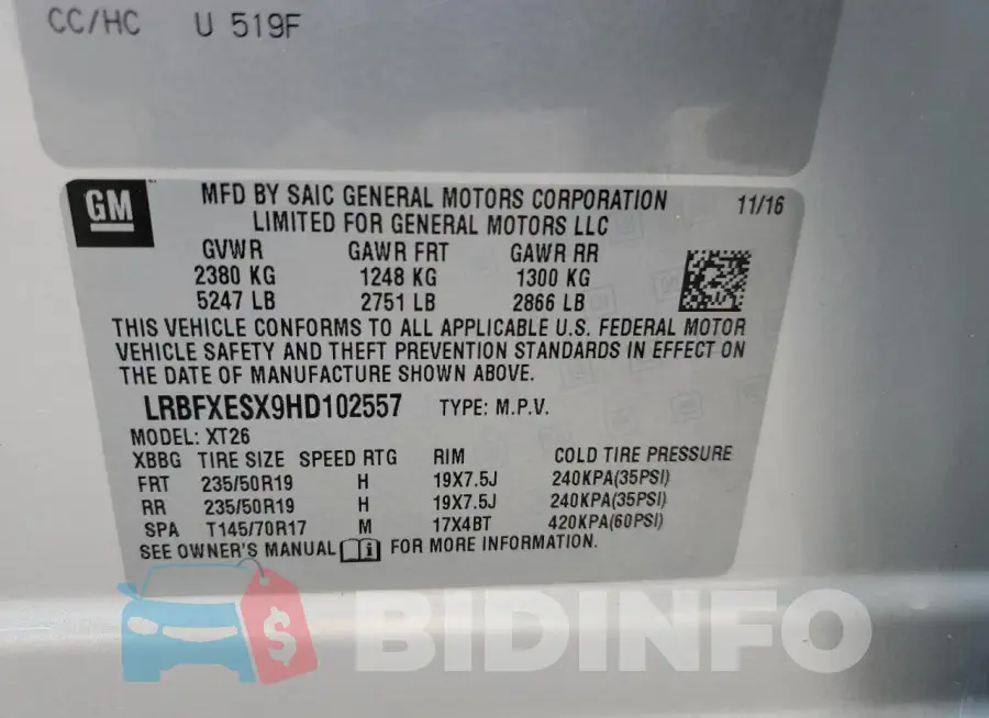 LRBFXESX9HD102557 Photo# 13