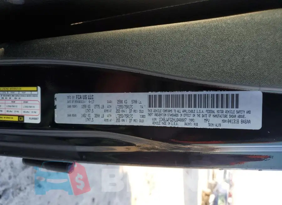 1C4BJWFG2HL640007 Photo# 13