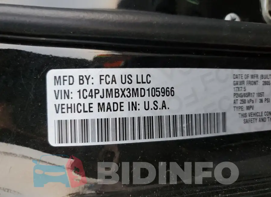 1C4PJMBX3MD105966 Photo# 13