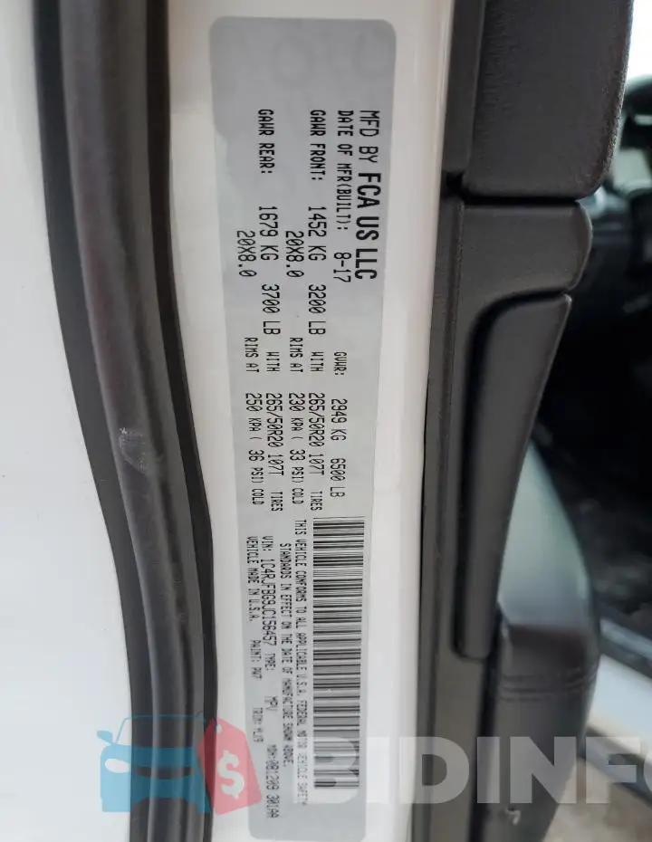1C4RJFBG9JC156457 Photo# 12
