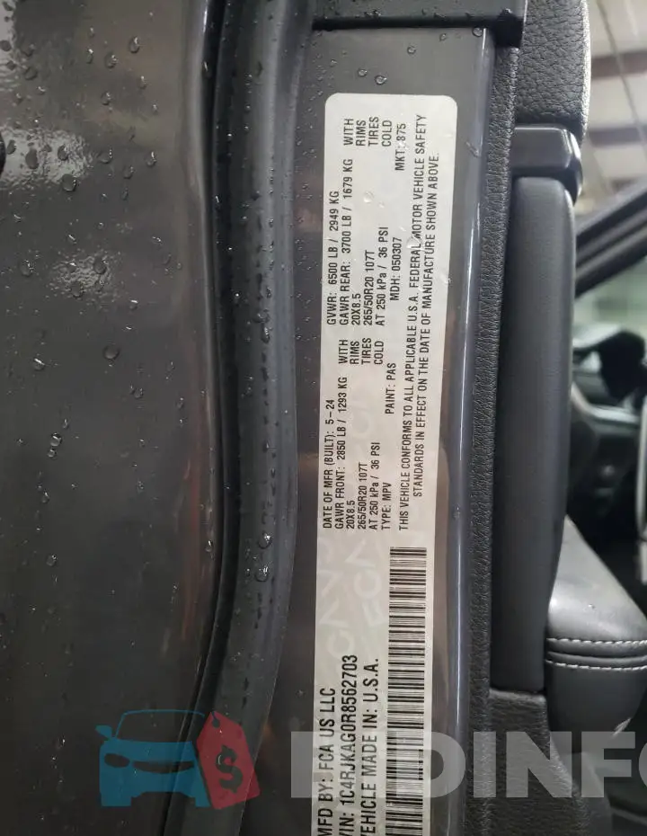 1C4RJKAG0R8562703 Photo# 13