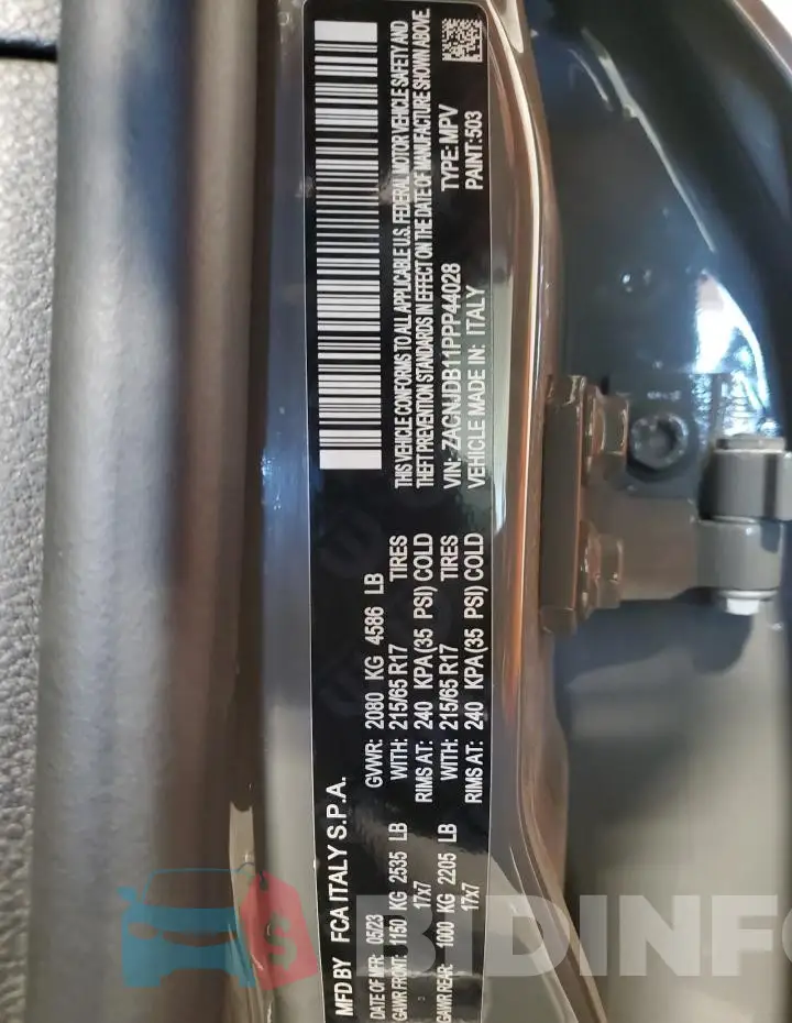 ZACNJDB11PPP44028 Photo# 13