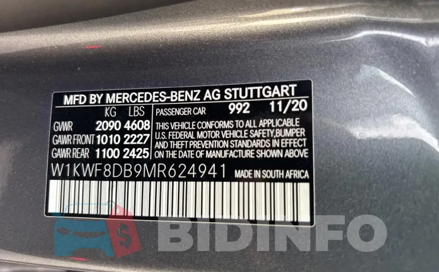 W1KWF8DB9MR624941 Photo# 10