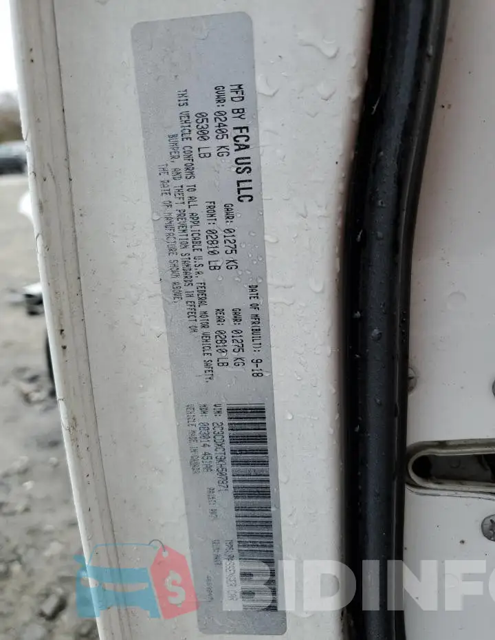 2C3CDXCT9KH507871 Photo# 12