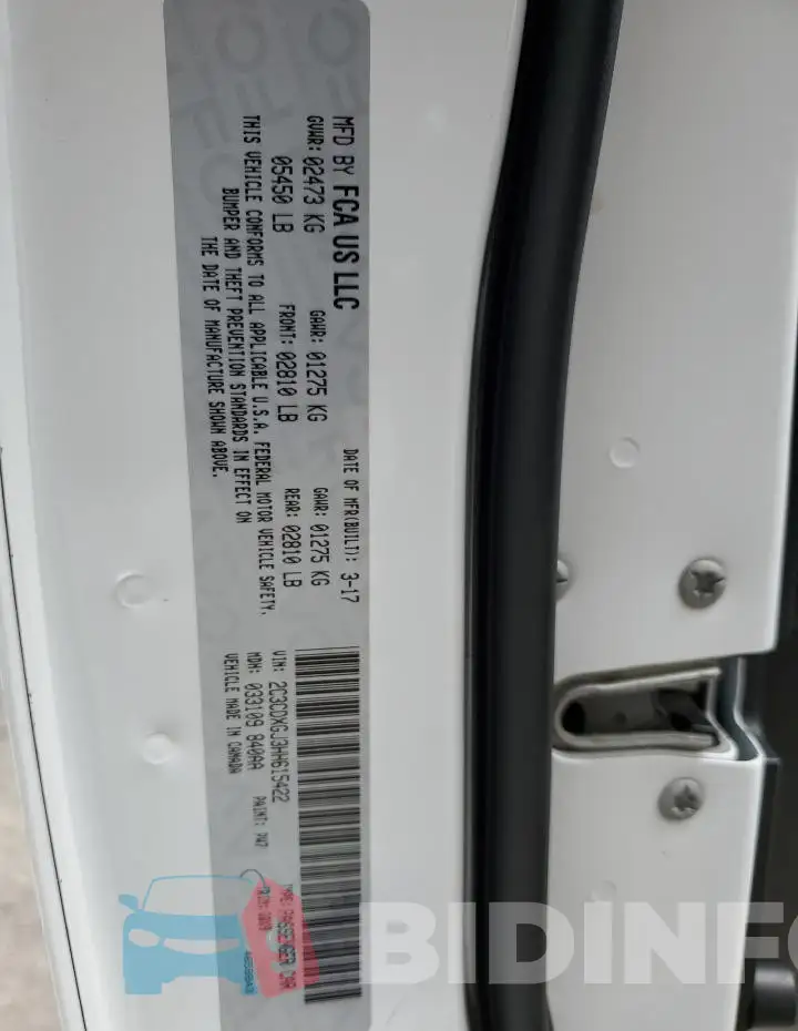 2C3CDXGJ3HH615422 Photo# 12