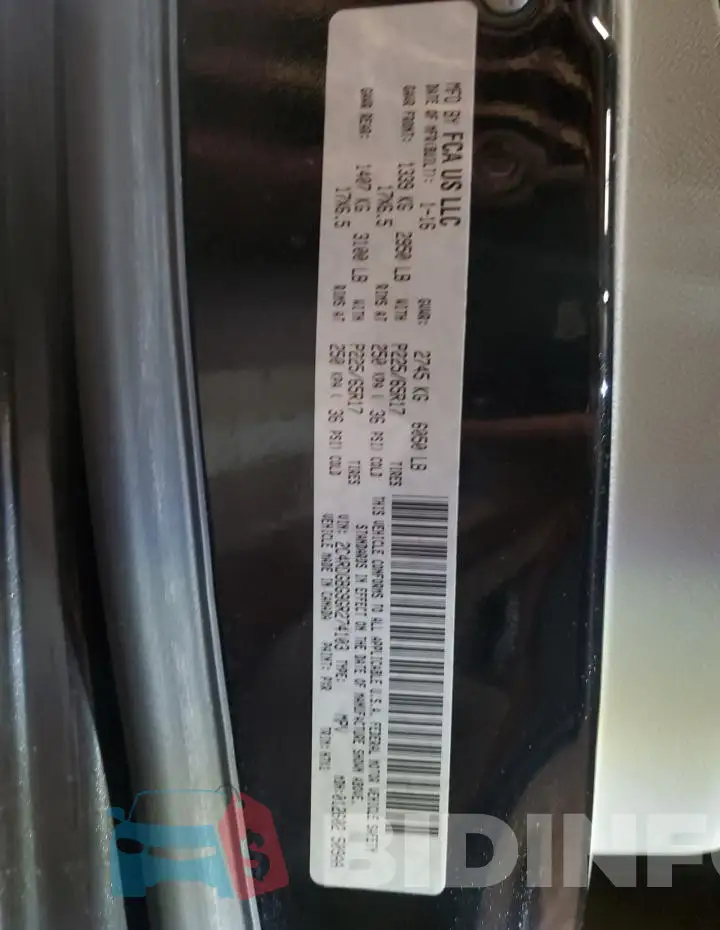 2C4RDGBG9GR274103 Photo# 13