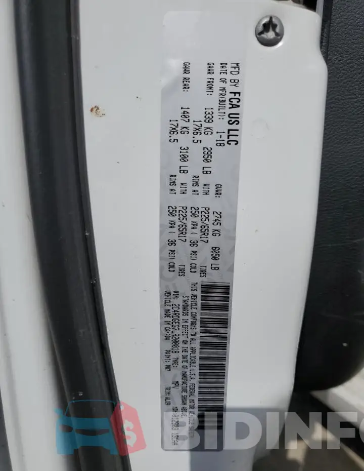 2C4RDGEG7JR200018 Photo# 13