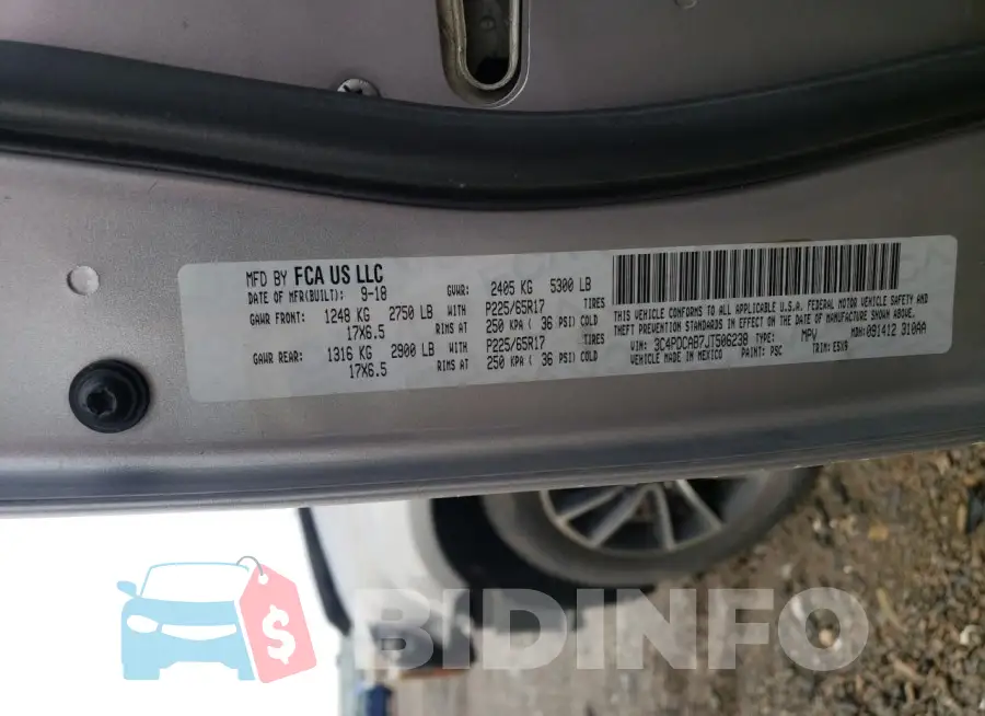3C4PDCAB7JT506238 Photo# 14