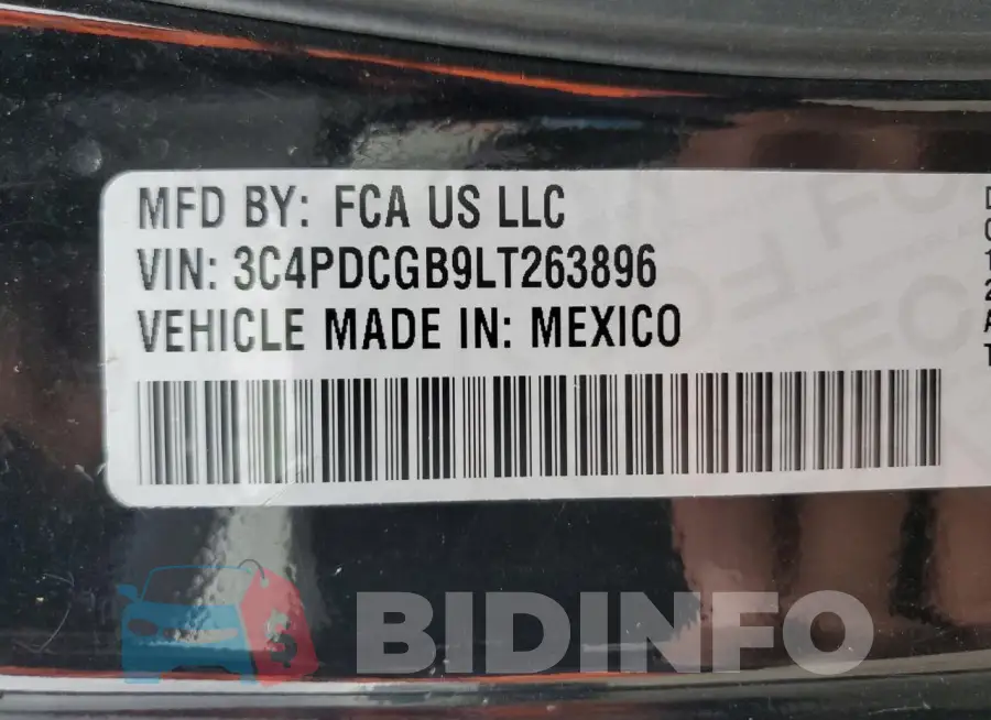 3C4PDCGB9LT263896 Photo# 13
