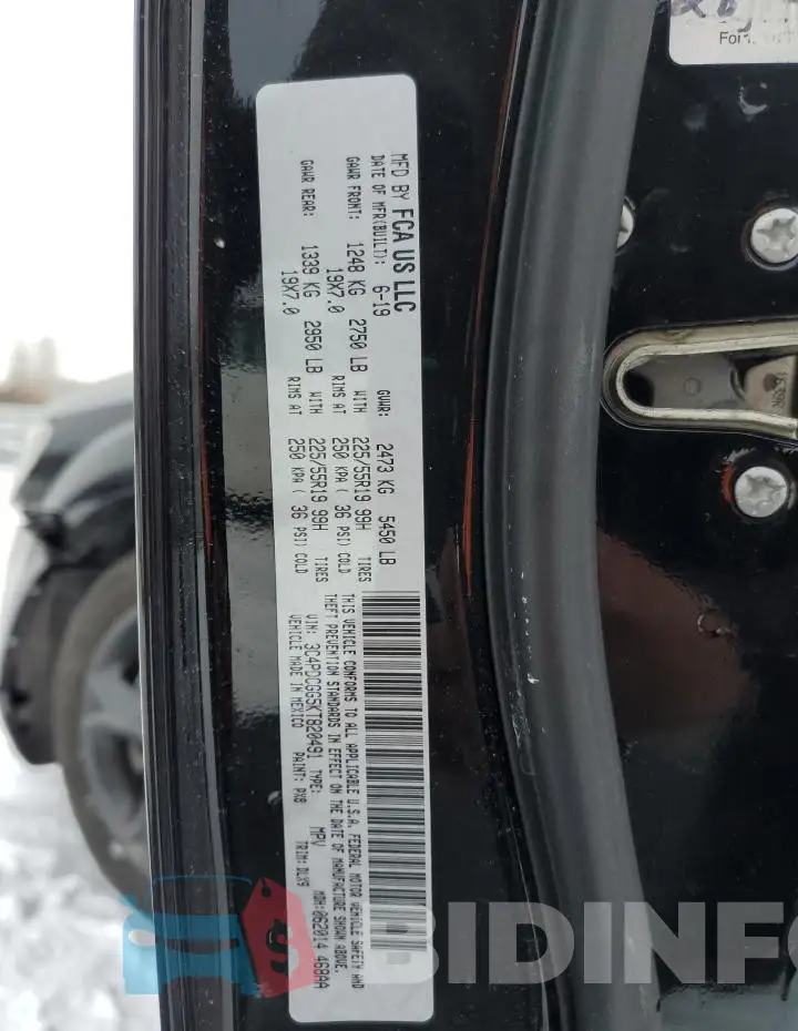 3C4PDCGG5KT820491 Photo# 13