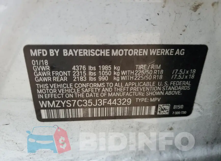 WMZYS7C35J3F44329 Photo# 13