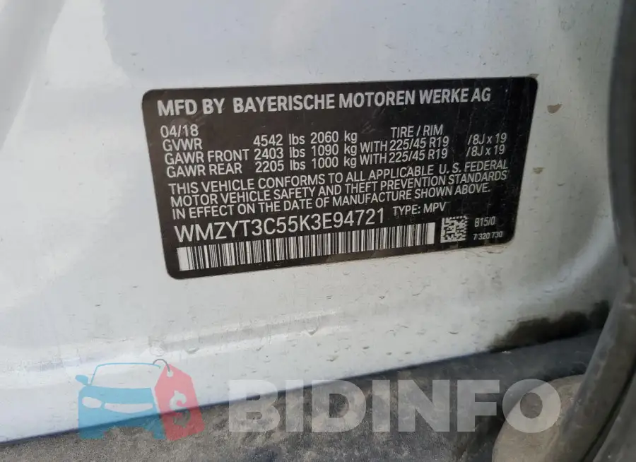 WMZYT3C55K3E94721 Photo# 13