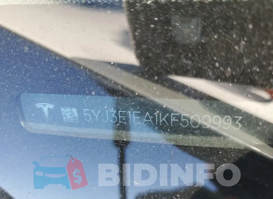 5YJ3E1EA1KF509993 Photo# 12
