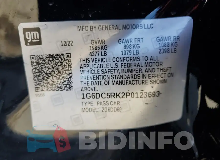 1G6DC5RK2P0123693 Photo# 12