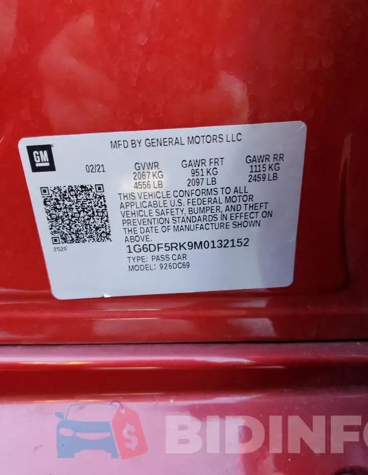 1G6DF5RK9M0132152 Photo# 12
