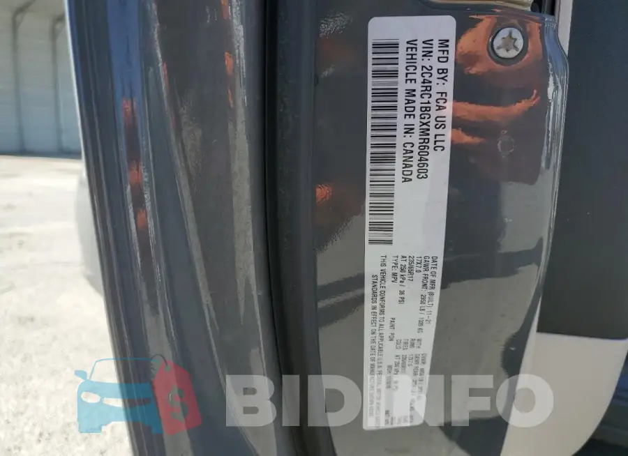 2C4RC1BGXMR604603 Photo# 14