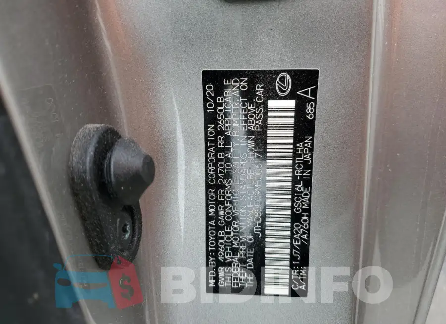 JTHD85EC9M5006171 Photo# 13