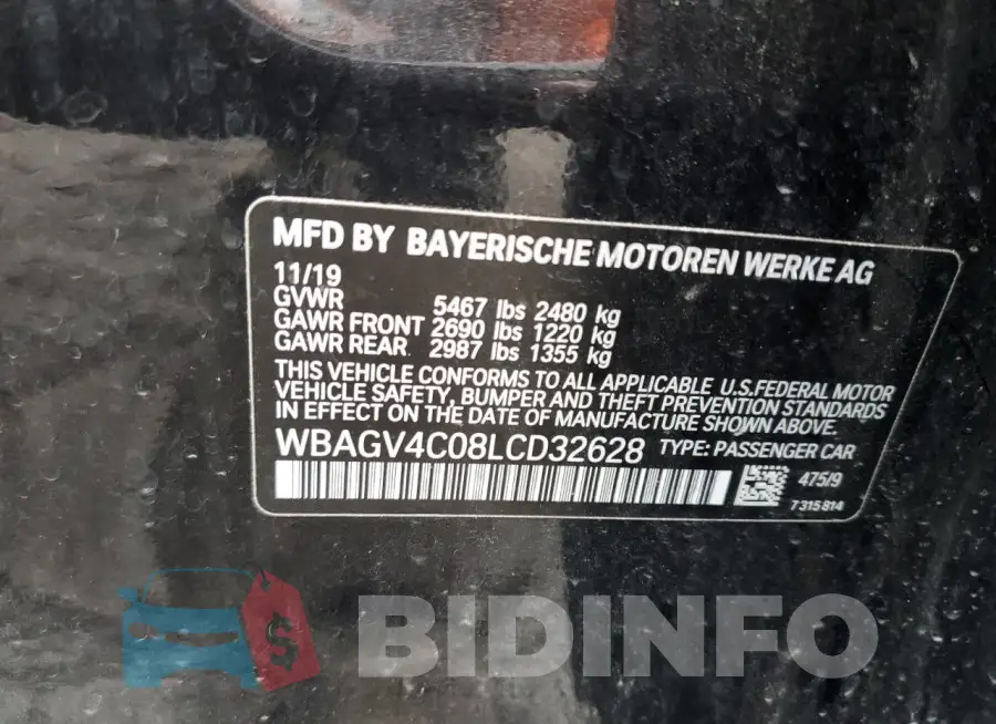 WBAGV4C08LCD32628 Photo# 12