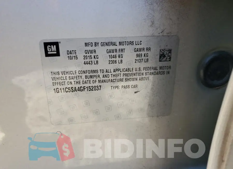 1G11C5SA4GF152037 Photo# 12