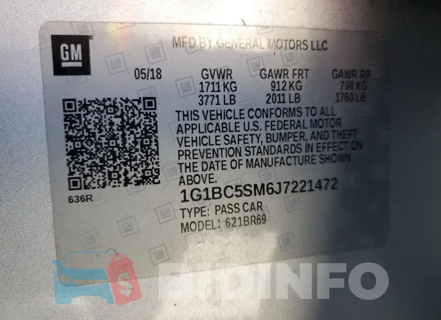 1G1BC5SM6J7221472 Photo# 12
