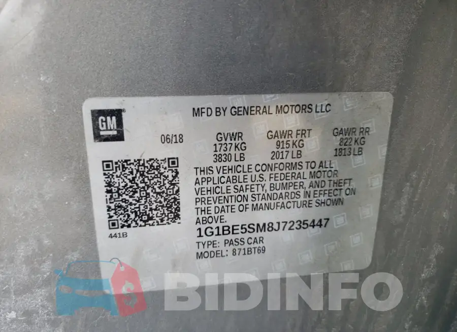 1G1BE5SM8J7235447 Photo# 12