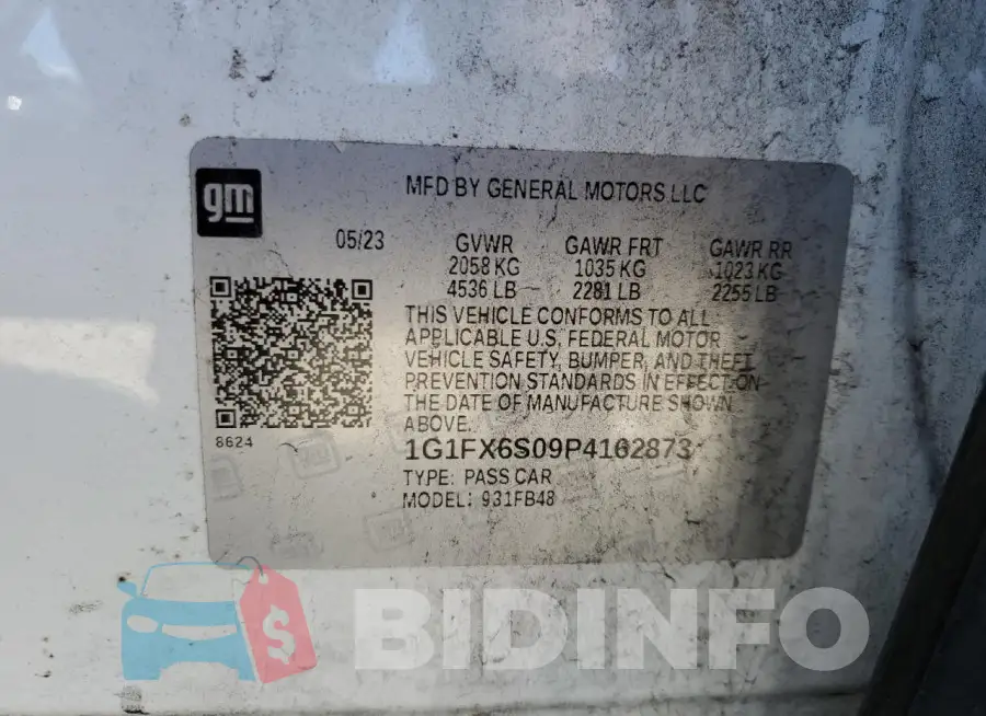 1G1FX6S09P4162873 Photo# 12