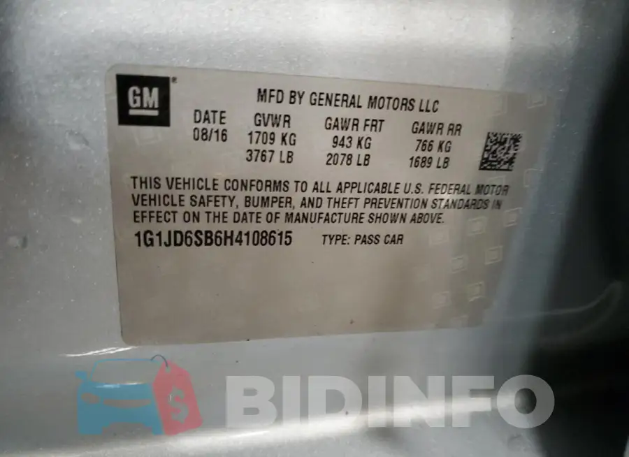 1G1JD6SB6H4108615 Photo# 12