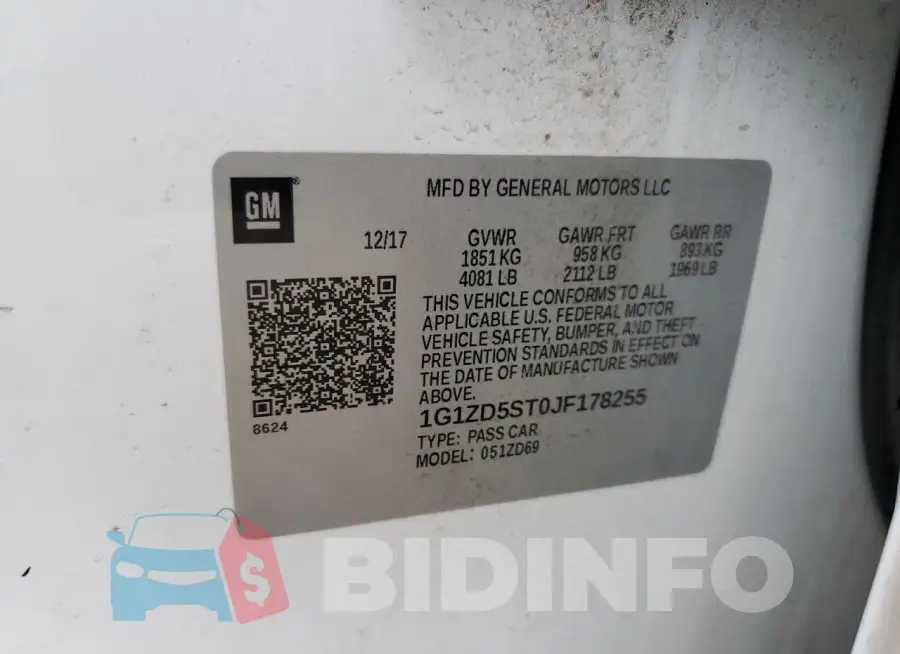 1G1ZD5ST0JF178255 Photo# 12