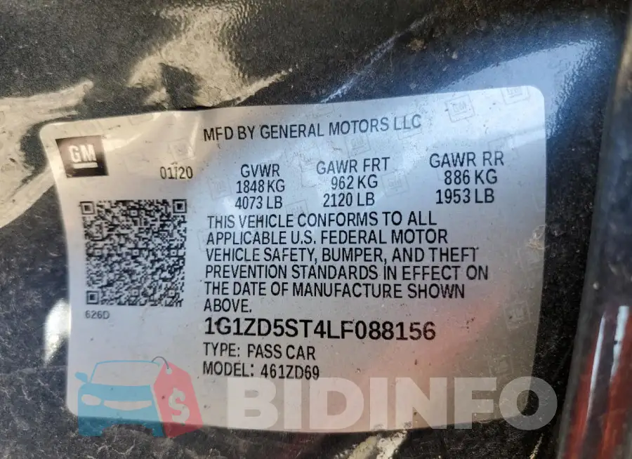 1G1ZD5ST4LF088156 Photo# 12