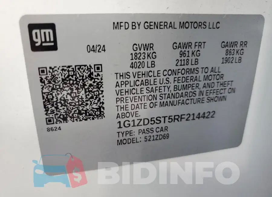1G1ZD5ST5RF214422 Photo# 13