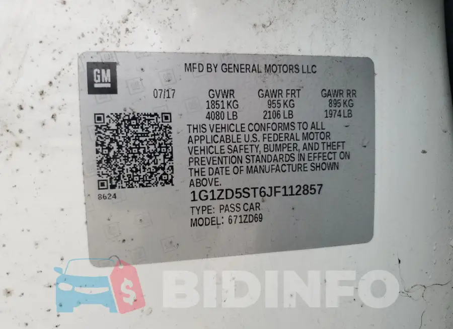 1G1ZD5ST6JF112857 Photo# 13