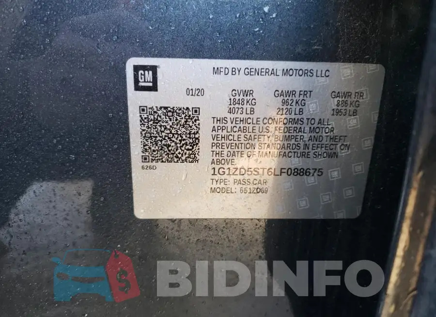 1G1ZD5ST6LF088675 Photo# 12