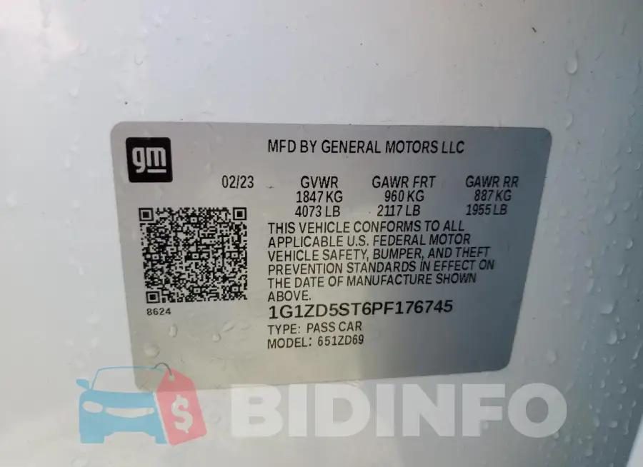 1G1ZD5ST6PF176745 Photo# 12