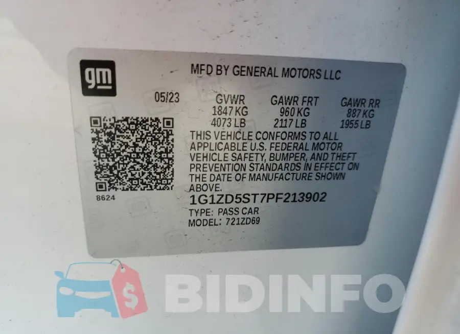 1G1ZD5ST7PF213902 Photo# 12