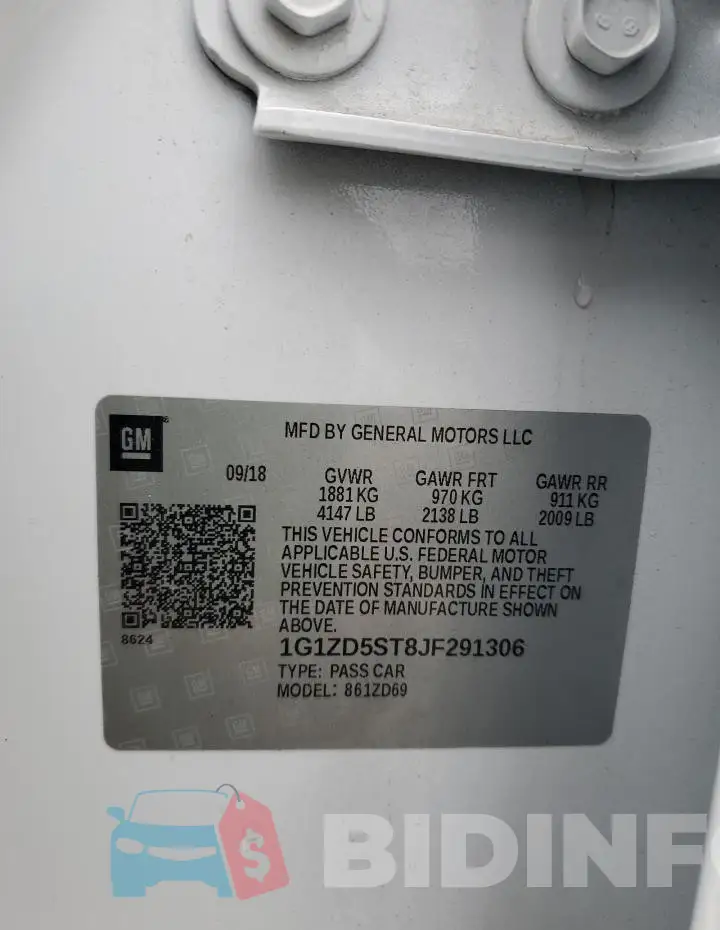 1G1ZD5ST8JF291306 Photo# 12